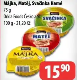 Partner Maloobchodní síť Májka, Matěj, Svačinka Hamé nabídka