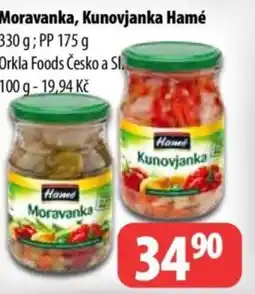 Partner Maloobchodní síť Moravanka, Kunovjanka Hamé nabídka