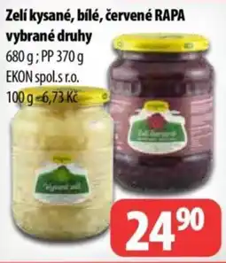 Partner Maloobchodní síť Zeli kysané, bílé, červené RAPA nabídka