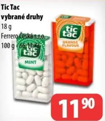 Partner Maloobchodní síť Tic Tac nabídka