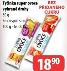 Partner Maloobchodní síť Tyčinka super ovoce nabídka