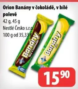Partner Maloobchodní síť Orion Banány v čokoládě, v bílé polevě nabídka