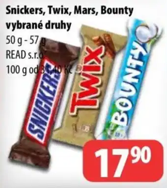 Partner Maloobchodní síť Snickers, Twix, Mars, Bounty nabídka