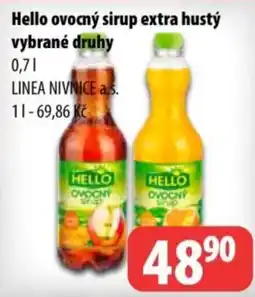 Partner Maloobchodní síť Hello ovocný sirup extra hustý nabídka