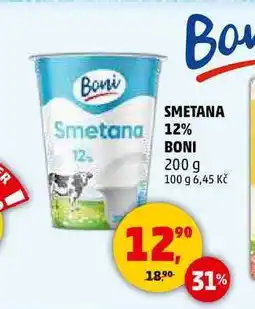Penny Market SMETANA 12% BONI, 200 g nabídka