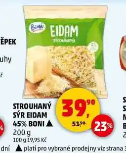 Penny Market STROUHANÝ SÝR EIDAM 45% BONI, 200 g nabídka