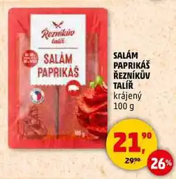 Penny Market SALÁM PAPRIKÁŠ ŘEZNÍKŮV TALÍŘ, 100 g nabídka