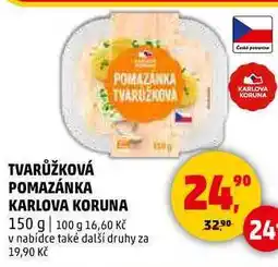 Penny Market TVARŮŽKOVÁ POMAZÁNKA KARLOVA KORUNA, 150 g nabídka