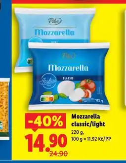 Lidl Mozzarella light nabídka