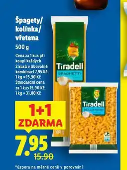 Lidl Špagety nabídka
