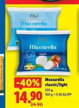 Lidl Mozzarella classic nabídka