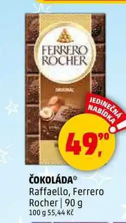 Penny Market ČOKOLÁDA Raffaello, Ferrero Rocher, 90 g nabídka