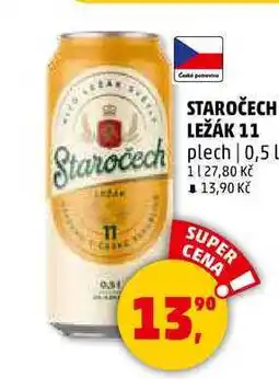 Penny Market STAROČECH LEŽÁK 11 plech, 0,5 l nabídka