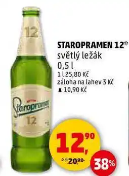 Penny Market STAROPRAMEN 12 světlý ležák, 0,5 l nabídka