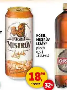 Penny Market Velkopopovický Kozel Mistrův ležák, 0,5 l nabídka