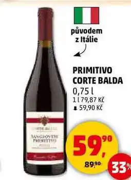 Penny Market PRIMITIVO CORTE BALDA, 0,75 l nabídka