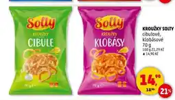 Penny Market KROUŽKY SOLTY cibulové, klobásové, 70 g nabídka
