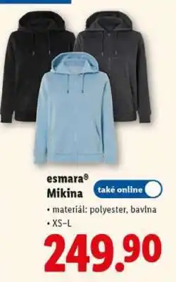 Lidl Esmara MIKINA nabídka