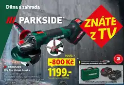 Lidl PARKSIDE 20V Aku úhlová bruska nabídka