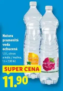 Lidl NATURA PRAMENITÁ VODA OCHUCENÁ nabídka