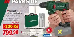 Lidl PARKSIDE 20V Aku vrtací kladivo nabídka