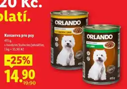 Lidl ORLANDO KONZERVA PRO PSY nabídka