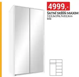 Baumax Šatní skříň Maxim nabídka