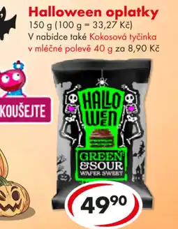 CBA Halloween oplatky nabídka