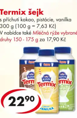 CBA Termix šejk s příchutí kakao, pistácie, vanilka nabídka