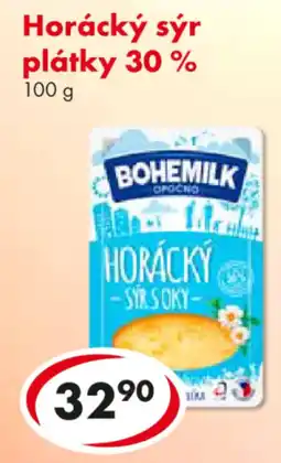 CBA Bohemilk Horácký sýr plátky 30% nabídka