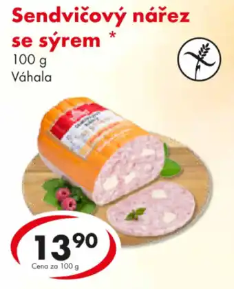 CBA Sendvičový nářez se sýrem nabídka