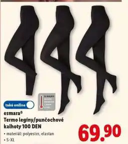 Lidl esmara Termo legíny/punčochové kalhoty 100 DEN nabídka