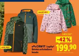 Lidl CRIVIT Lupilu Dětská softshellová bunda nabídka