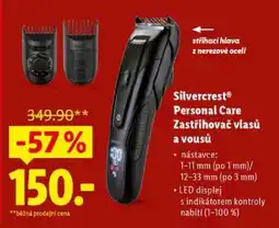 Lidl SILVERCREST PERSONAL CARE ZASTŘIHOVAČ VLASŮ A VOUSŮ nabídka