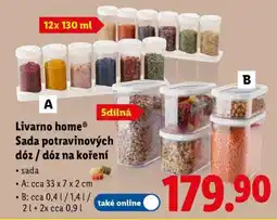 Lidl Livarno home Sada potravinových dóz / dóz na koření nabídka
