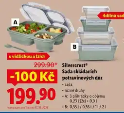 Lidl Silvercrest Sada skládacích potravinových dóz nabídka