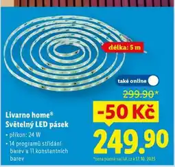 Lidl Livarno Home Světelný LED pásek nabídka