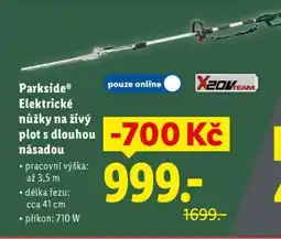 Lidl PARKSIDE Elektrické nůžky na živý plot s dlouhou násadou nabídka