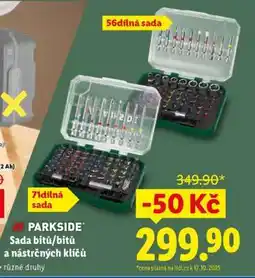 Lidl PARKSIDE Sada bitů / bitů a nástrčných klíčů nabídka