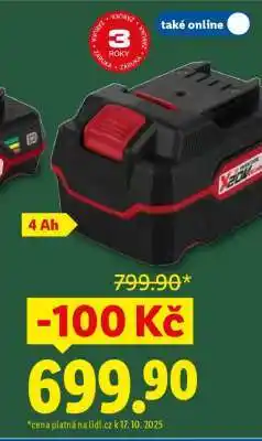 Lidl Baterie 4 Ah nabídka