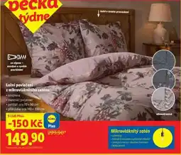 Lidl LOŽNÍ POVLEČENÍ Z MIKROVLÁKNITÉHO SATÉNU nabídka