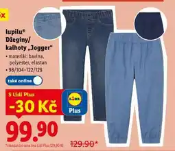 Lidl lupilu Džegíny/kalhoty „Jogger“ nabídka