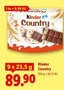 Lidl KINDER COUNTRY nabídka
