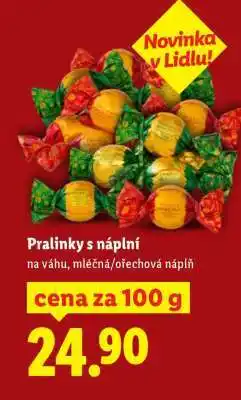 Lidl Pralinky s náplní nabídka