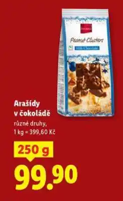 Lidl Arašídy v čokoládě nabídka