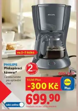 Lidl PHILIPS Překapávací kávovar nabídka