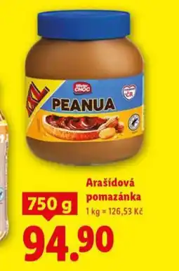 Lidl Arašídová pomazánka nabídka