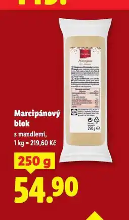 Lidl Marcipánový blok nabídka