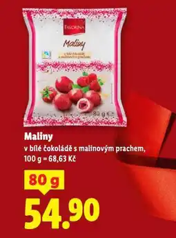 Lidl Maliny v čokoládě nabídka