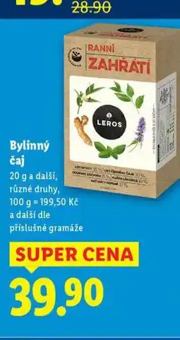 Lidl Bylinný čaj nabídka